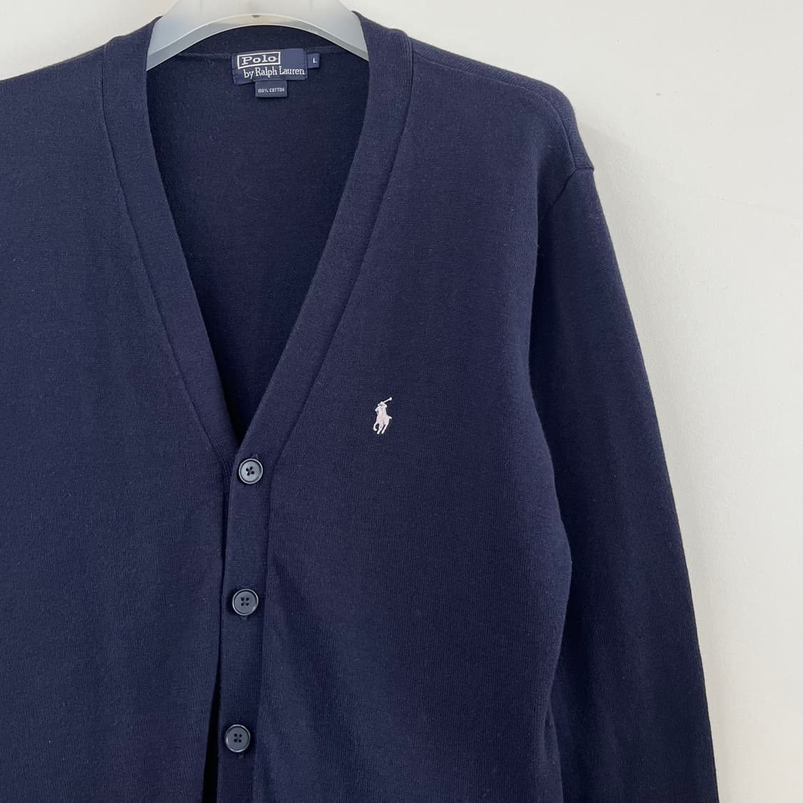 폴로 랄프로렌 화이트 포니 네이비 니트 가디건 상품이미지4