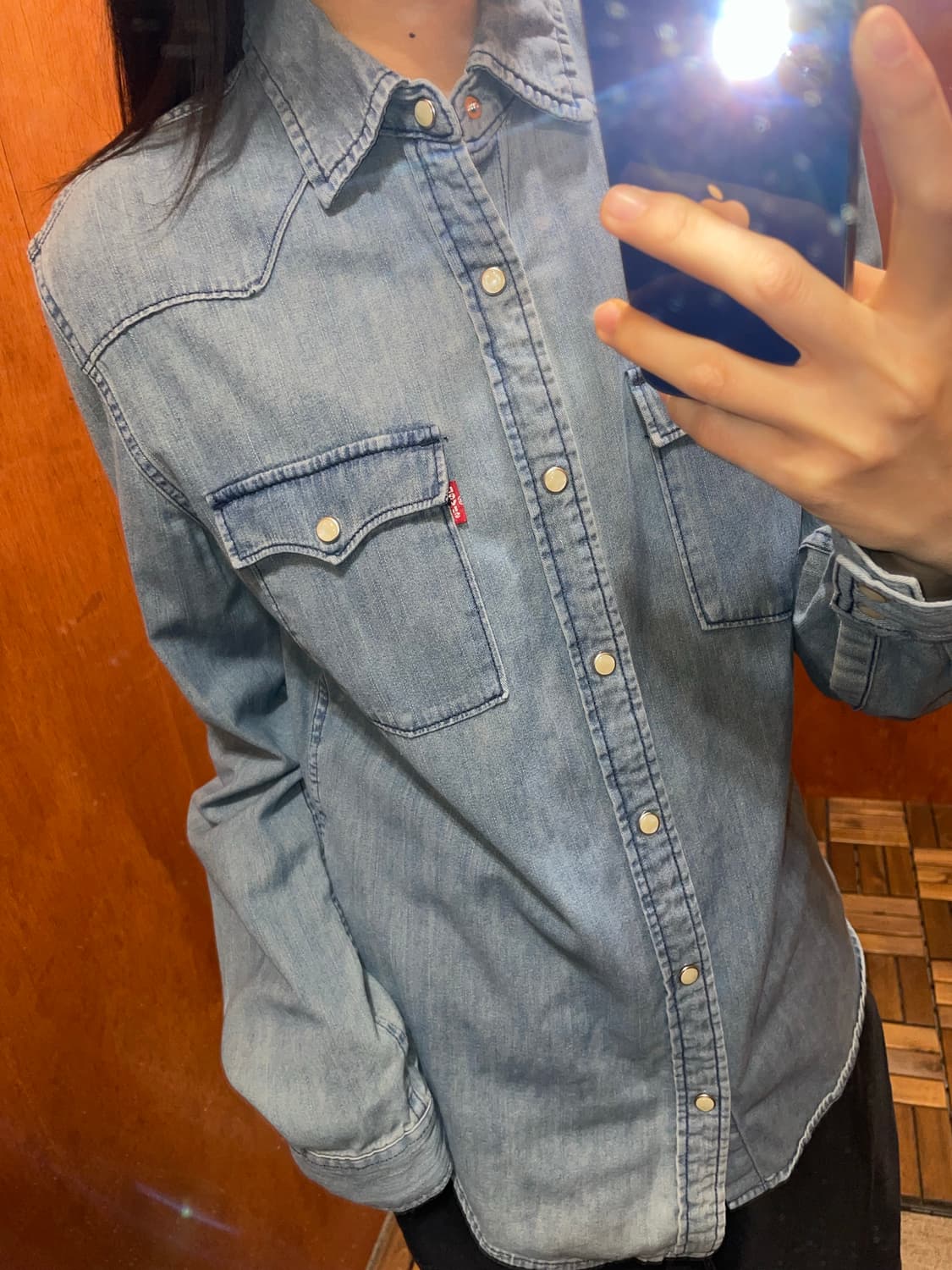 (S) Levi's 리바이스 코튼 데님 셔츠 상품이미지2