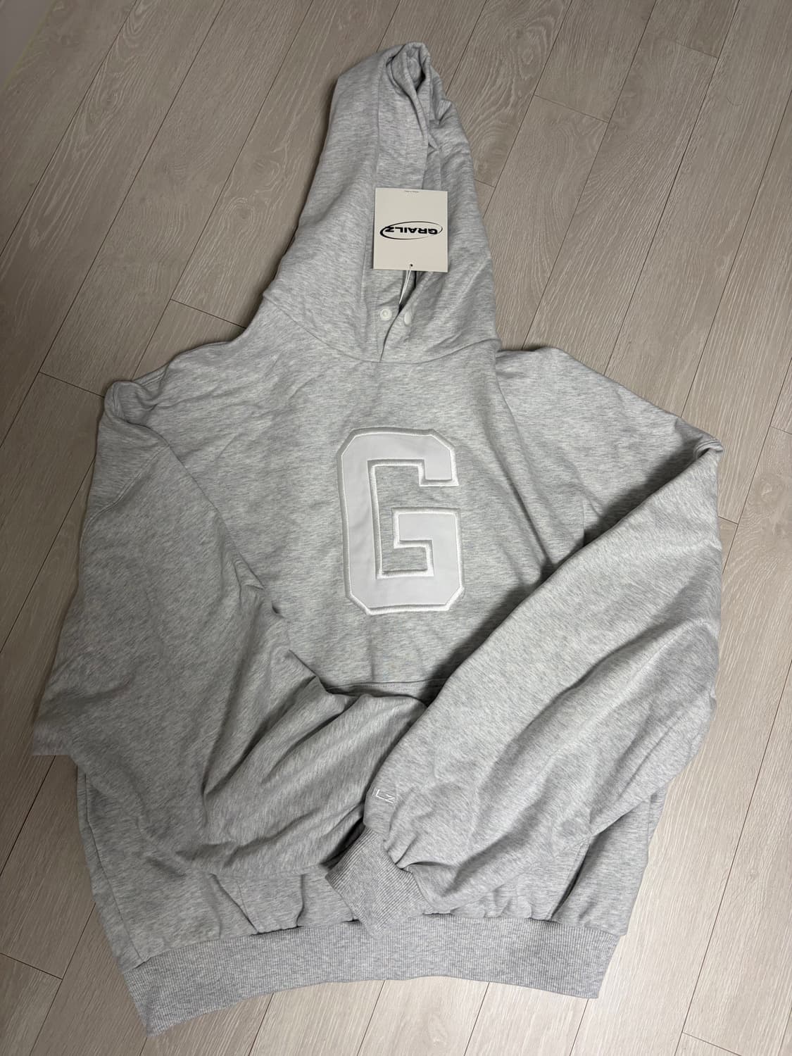 (그레일즈) G LOGO HOODIE [MELANGE GREY] 상품이미지3