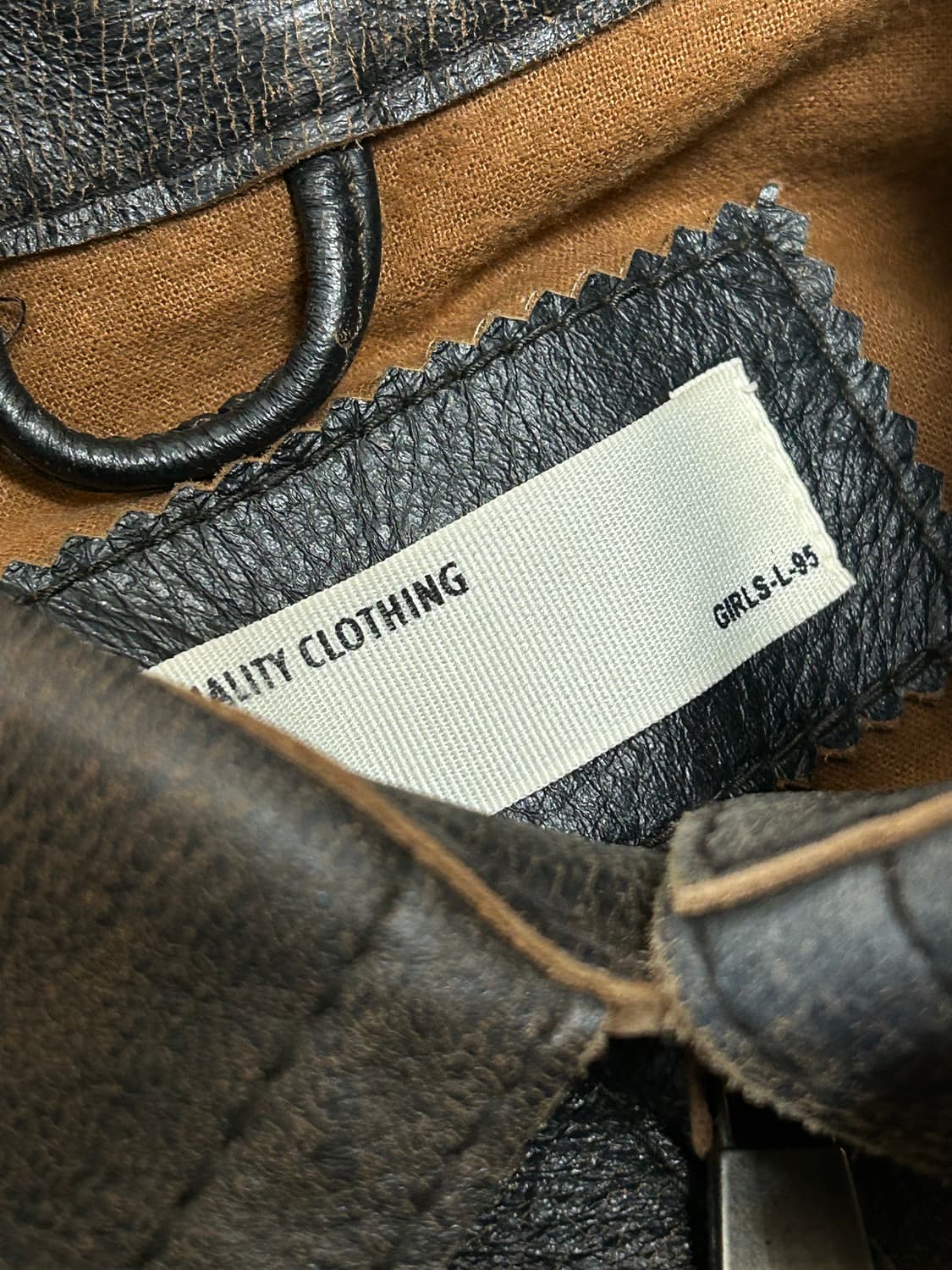 리바이스 빈티지 다크 브라운 소가죽 크롭자켓 상품이미지7