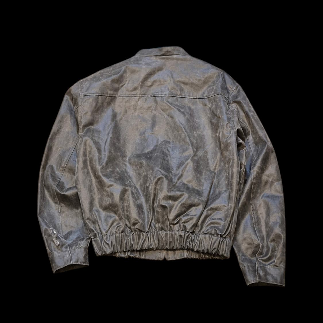 FREE(대략M사이즈) 크랙워싱 면 블루종자켓  상품이미지2