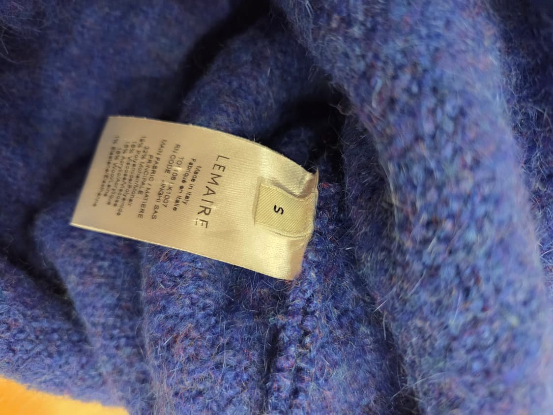 블루 모헤어 브러시드 가디건 상품이미지5