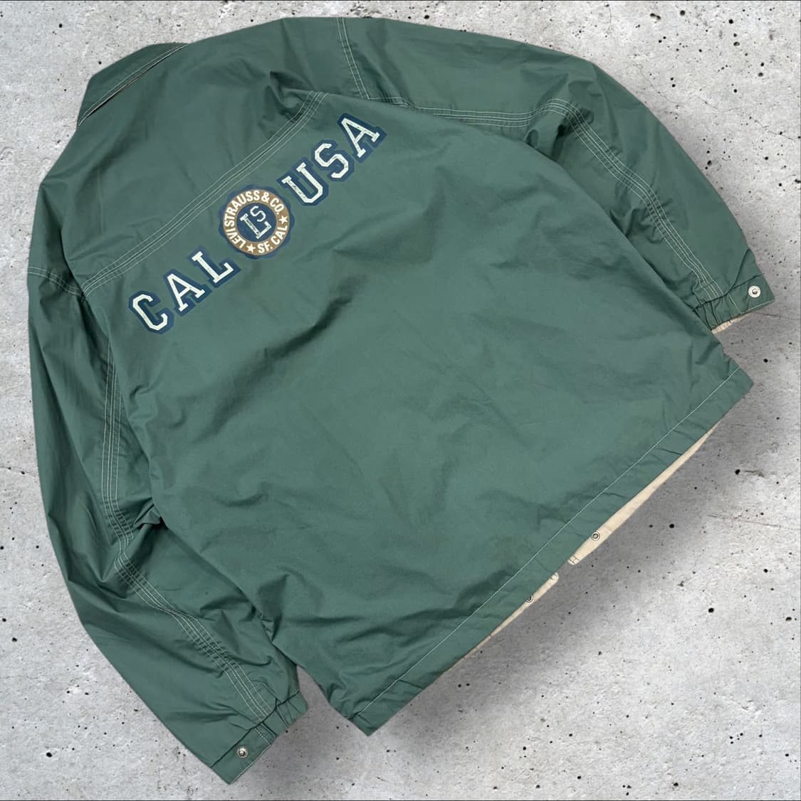 [S] 90s 리바이스 USA 리버시블 그린 베이지 자켓 B411 상품이미지1