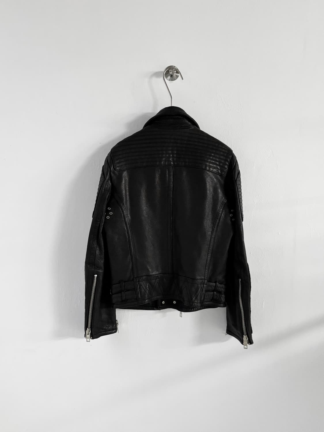 이탈리안 램스킨 바이커 자켓  상품이미지4