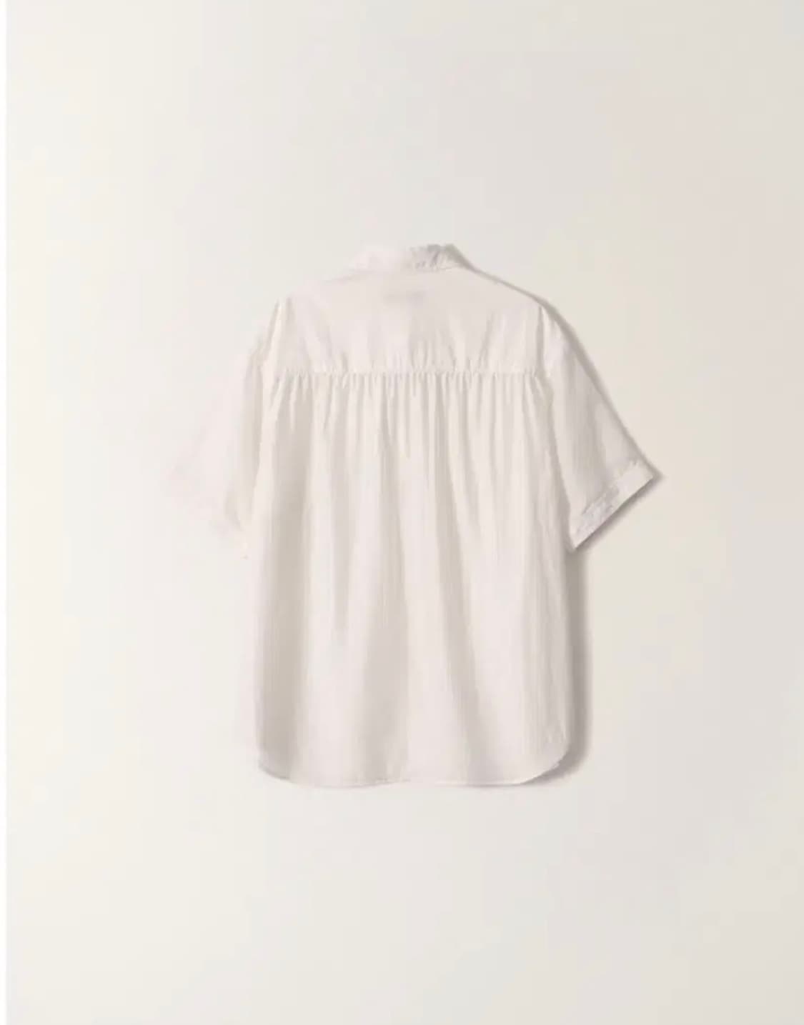 낫띵리튼 - 칼라 투 포켓 셔츠 ( 화이트 fee ) 상품이미지2