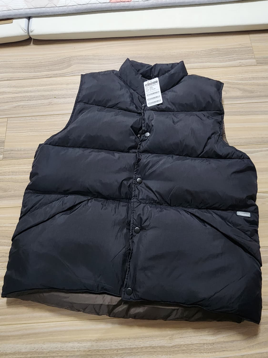 행텐덕다운패딩조끼자켓오리털점퍼L 상품이미지1