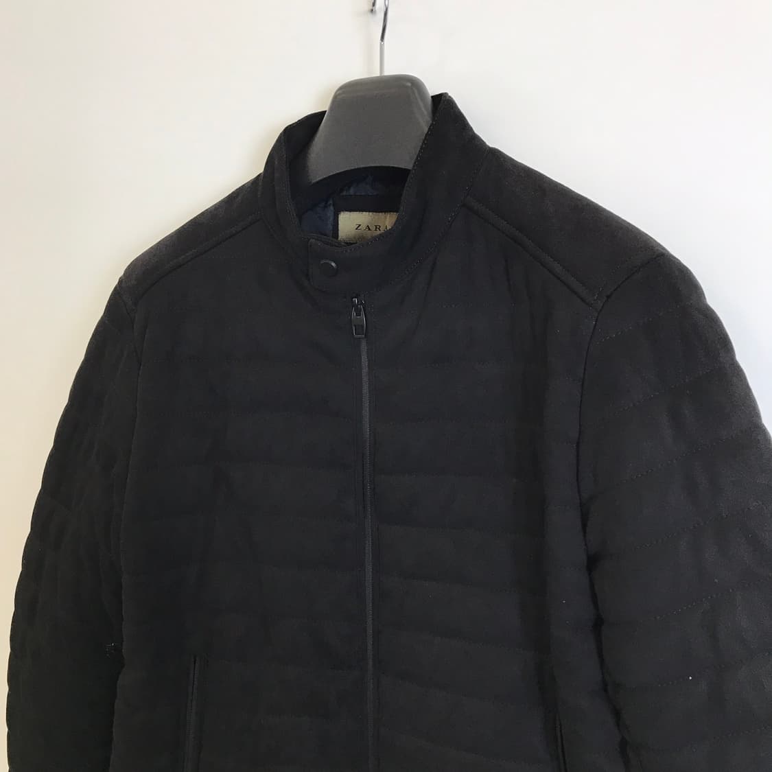 자라 스웨이드 라이더퀼팅봄버 [L] 상품이미지2