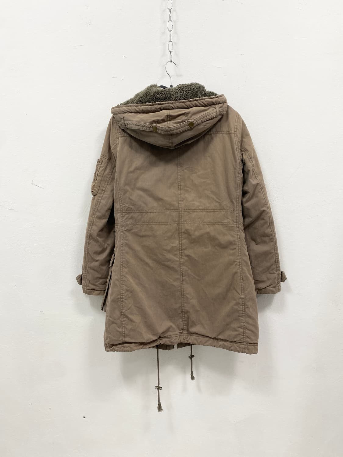 [LA SCENE] y2k 베이지 야상 후드 자켓 상품이미지6