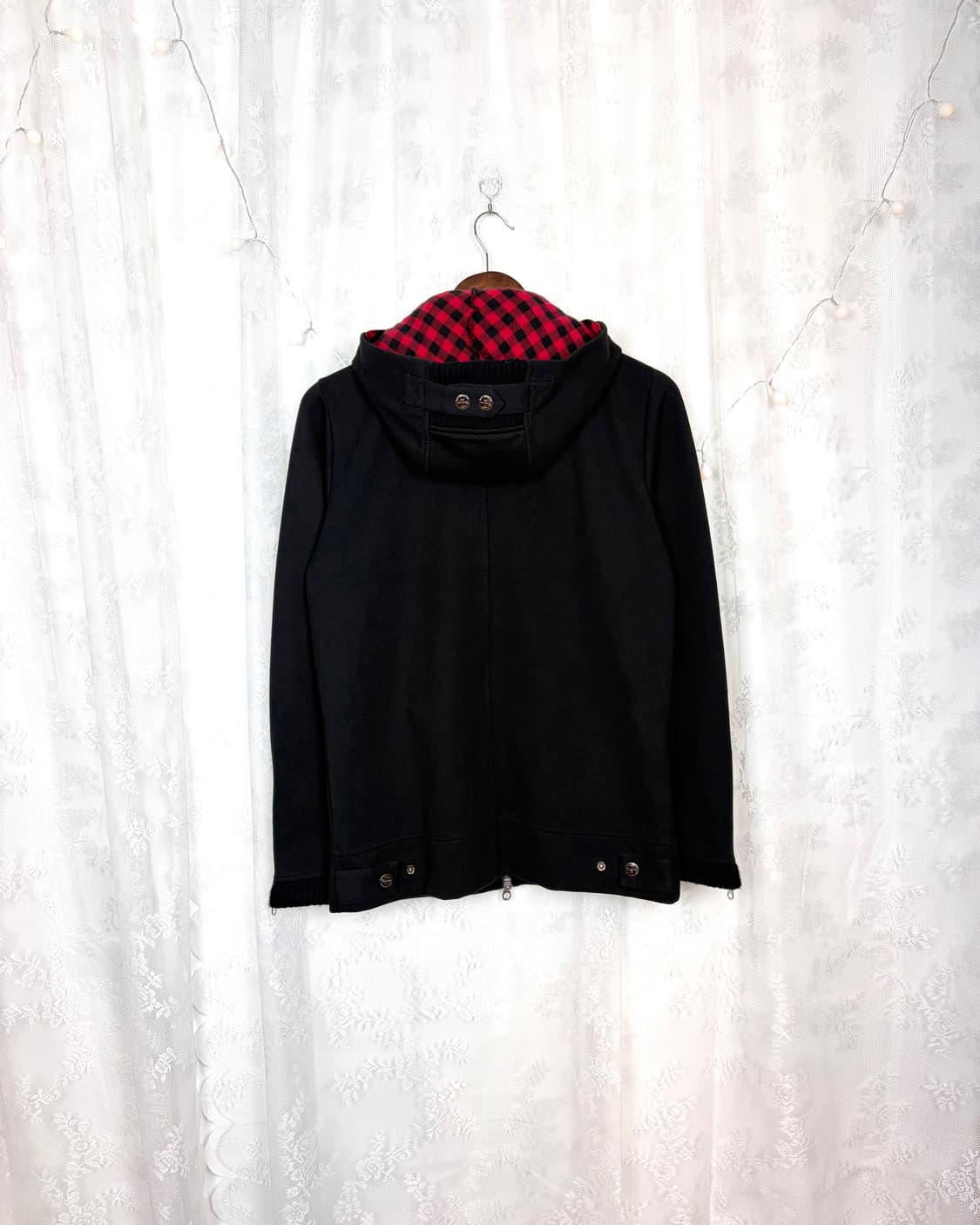 CERO MINS Check-Lined Hooded Zip-Up 상품이미지5