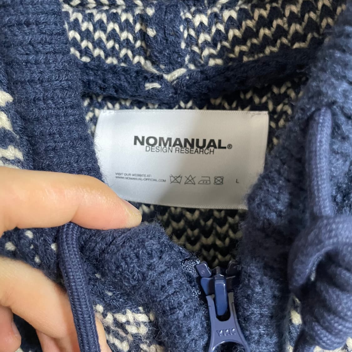 [L]노매뉴얼 코위찬 니트 집업 상품이미지3