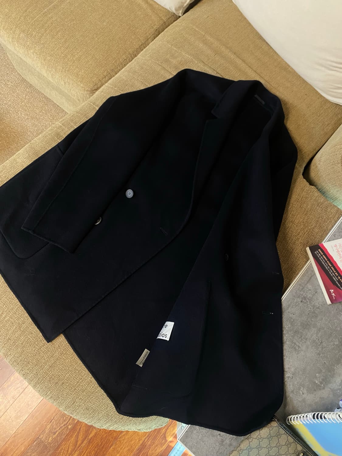 아크네스튜디오 마틴 캐시미어 브레스티즈 더블코트 오버핏 상품이미지6