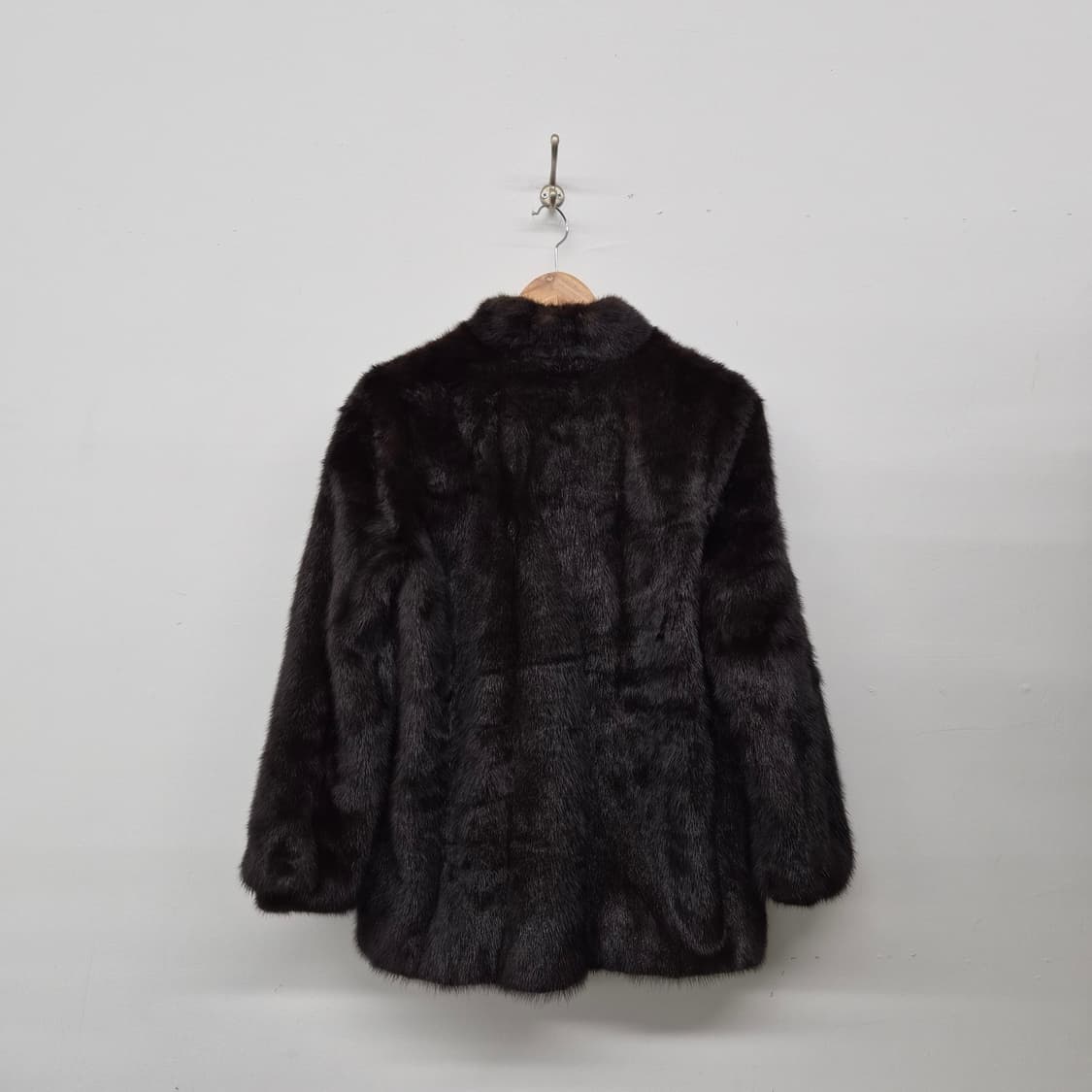 밍크 모피 자켓 블랙 여성 M 상품이미지6
