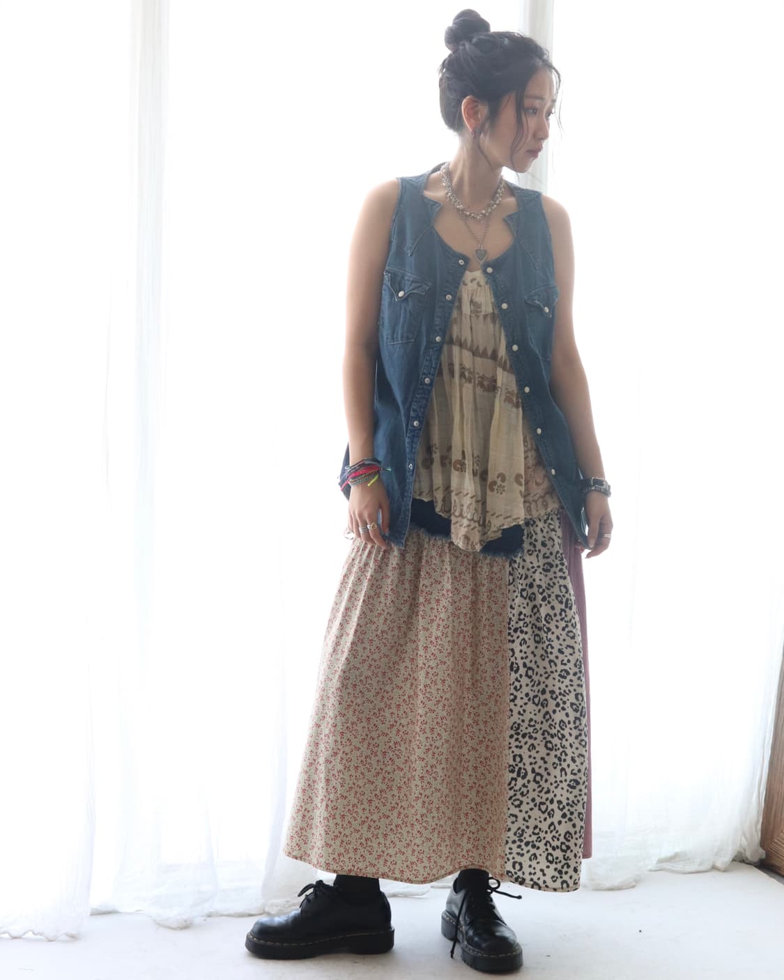 [Kapital] Western Denim Tunic Vest 상품이미지1