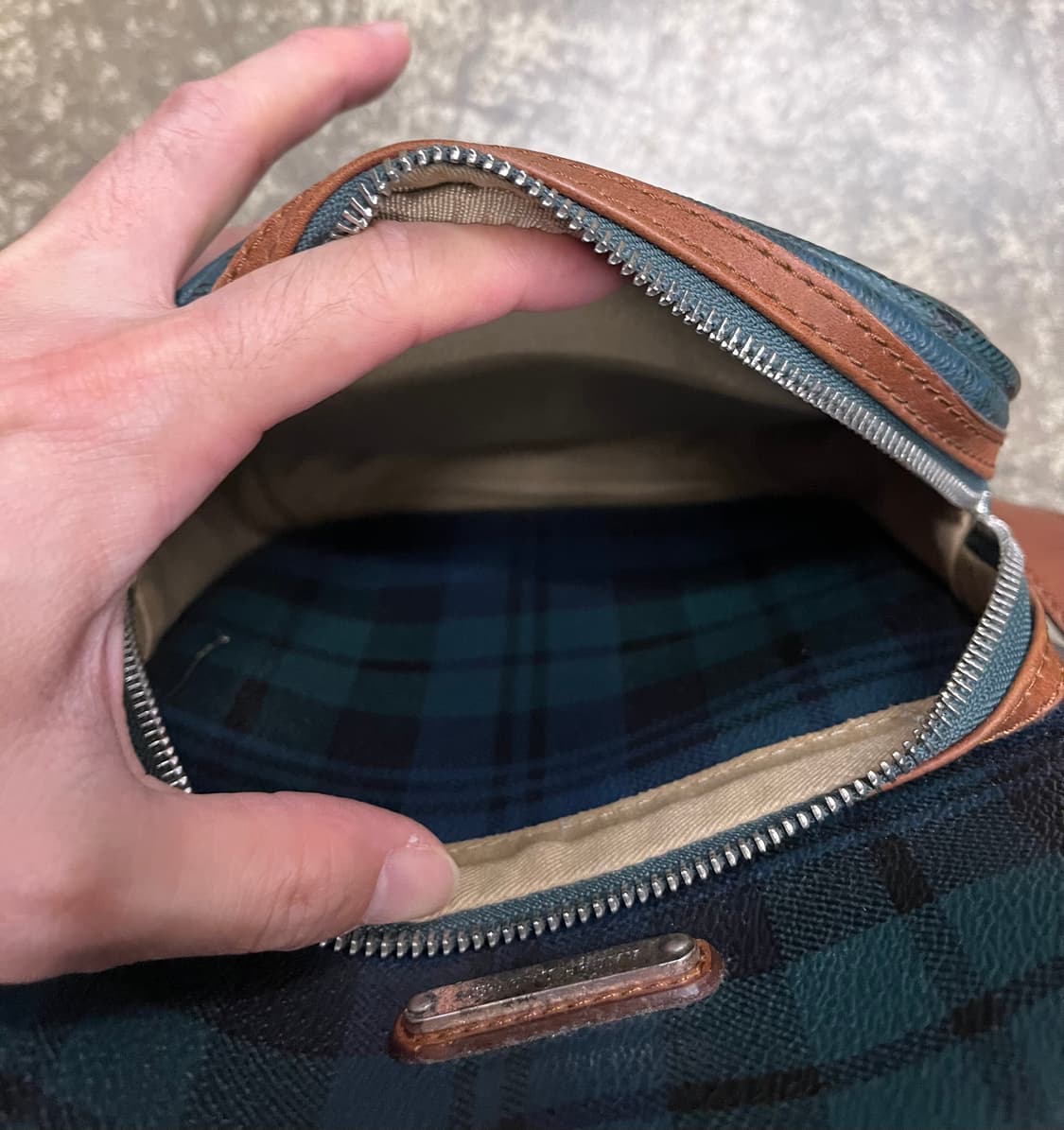 90s 폴로 랄프로렌 타탄체크 크로스백 상품이미지7