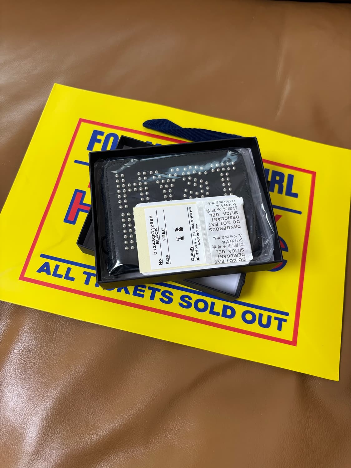 히스테릭글래머 스터드 라운드 월렛 지갑 블랙 상품이미지9