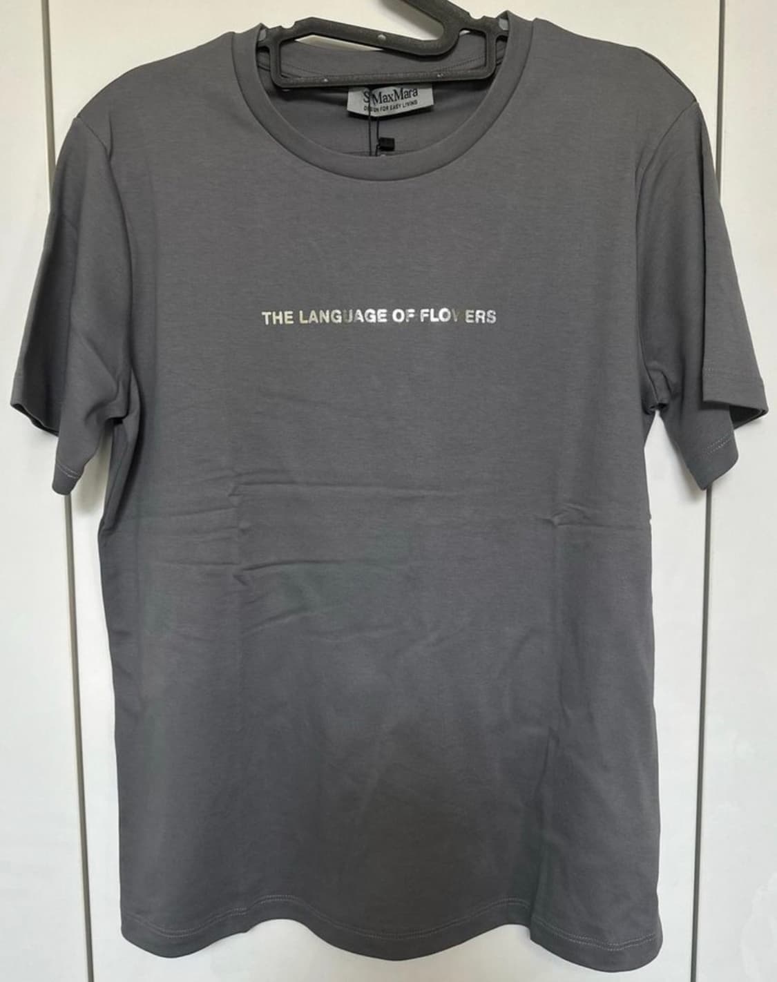 막스마라 플라워 랭귀지 티셔츠 그레이정품 상품이미지2