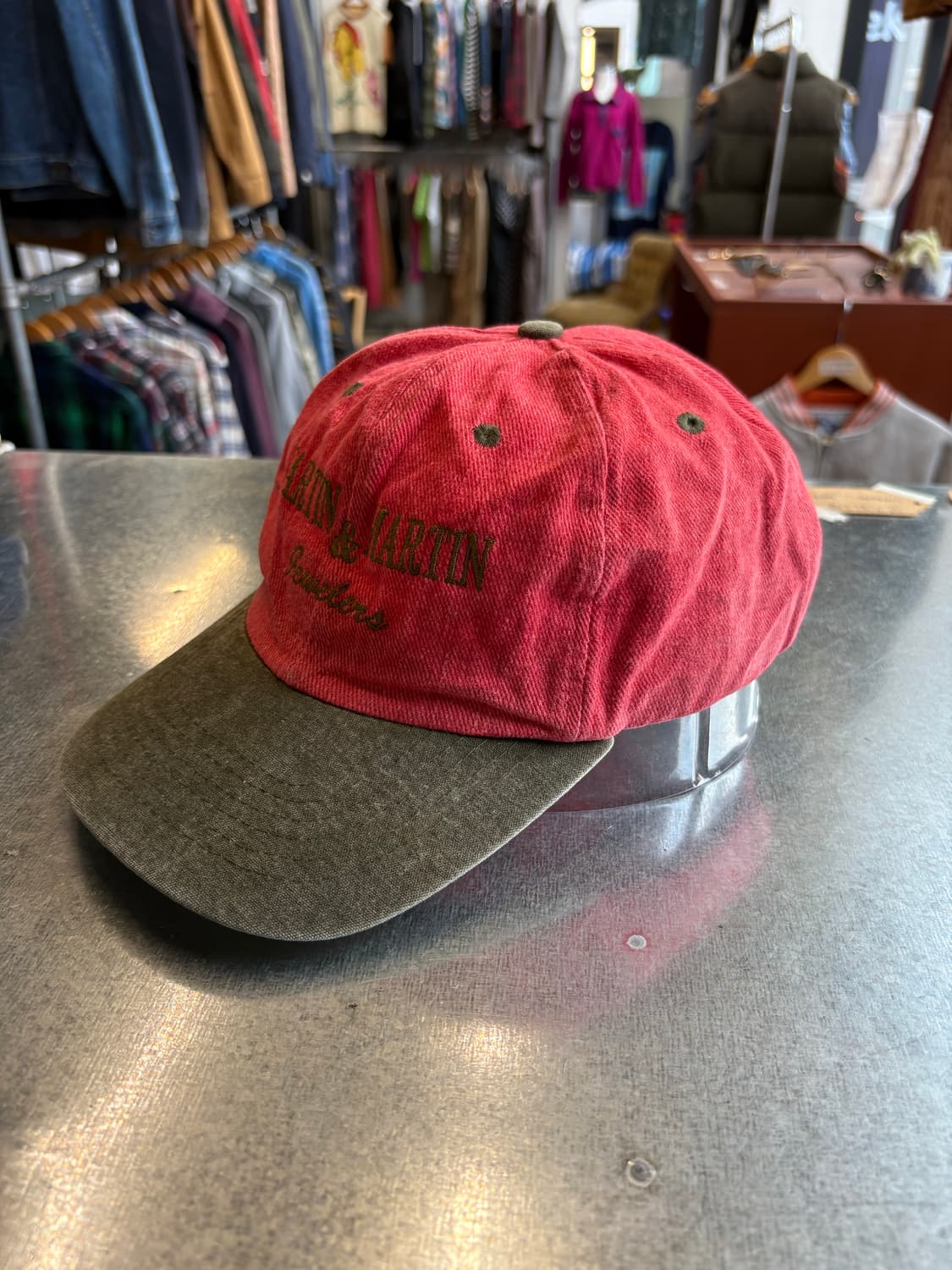 아메리칸 빈티지 배색 투톤 캡 상품이미지3