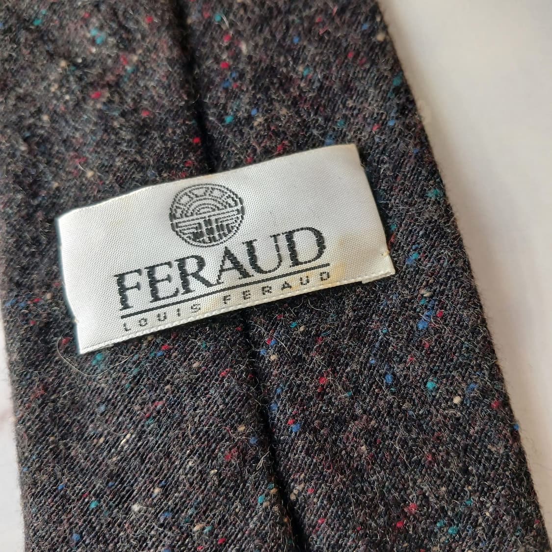 루이 페로 실크 울 믹스 넥타이 9.9cm A+~A등급 A19564 상품이미지10