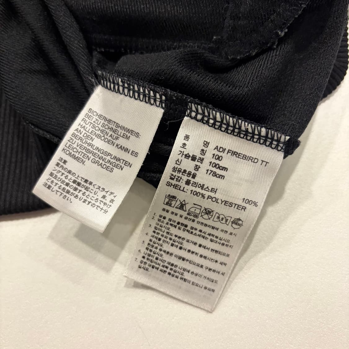 [100] 13s 아디다스 파이어버드 블랙 삼선 트랙탑 B334 상품이미지8
