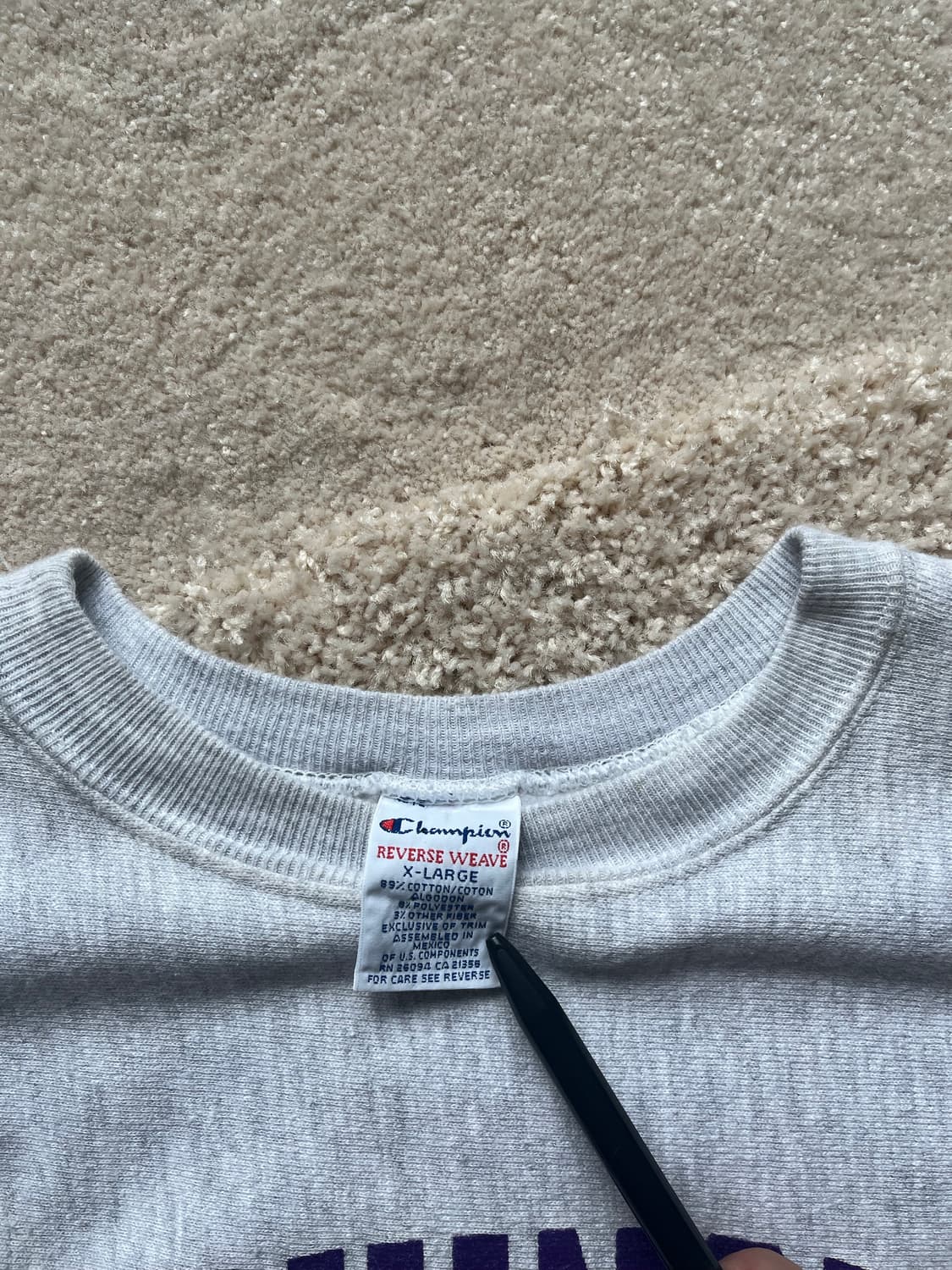 90s 빈티지 챔피온 스웻셔츠 워싱턴 풋볼 (105) 상품이미지4