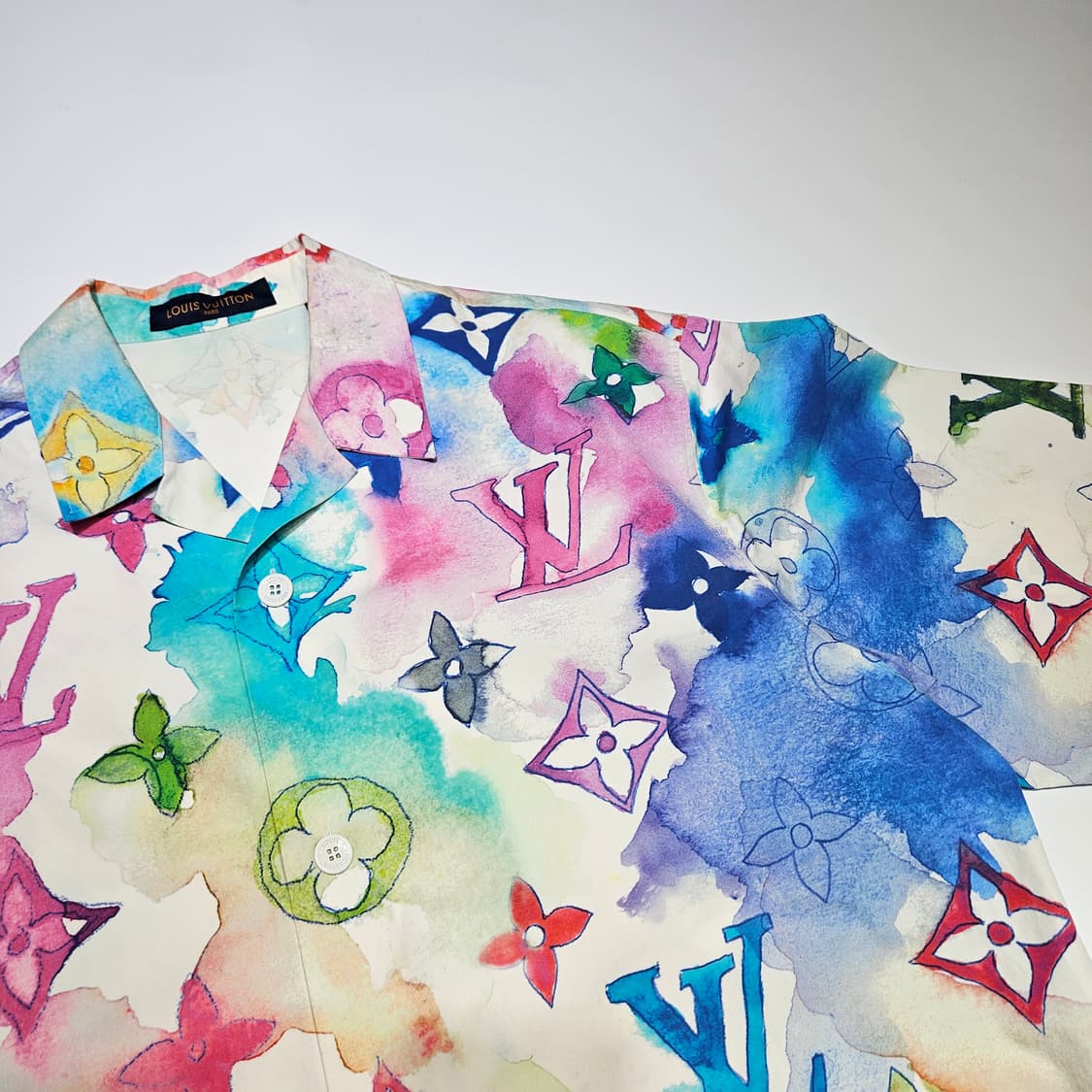 루이비통 워터컬러 모노그램 반팔 셔츠[3L] 상품이미지2
