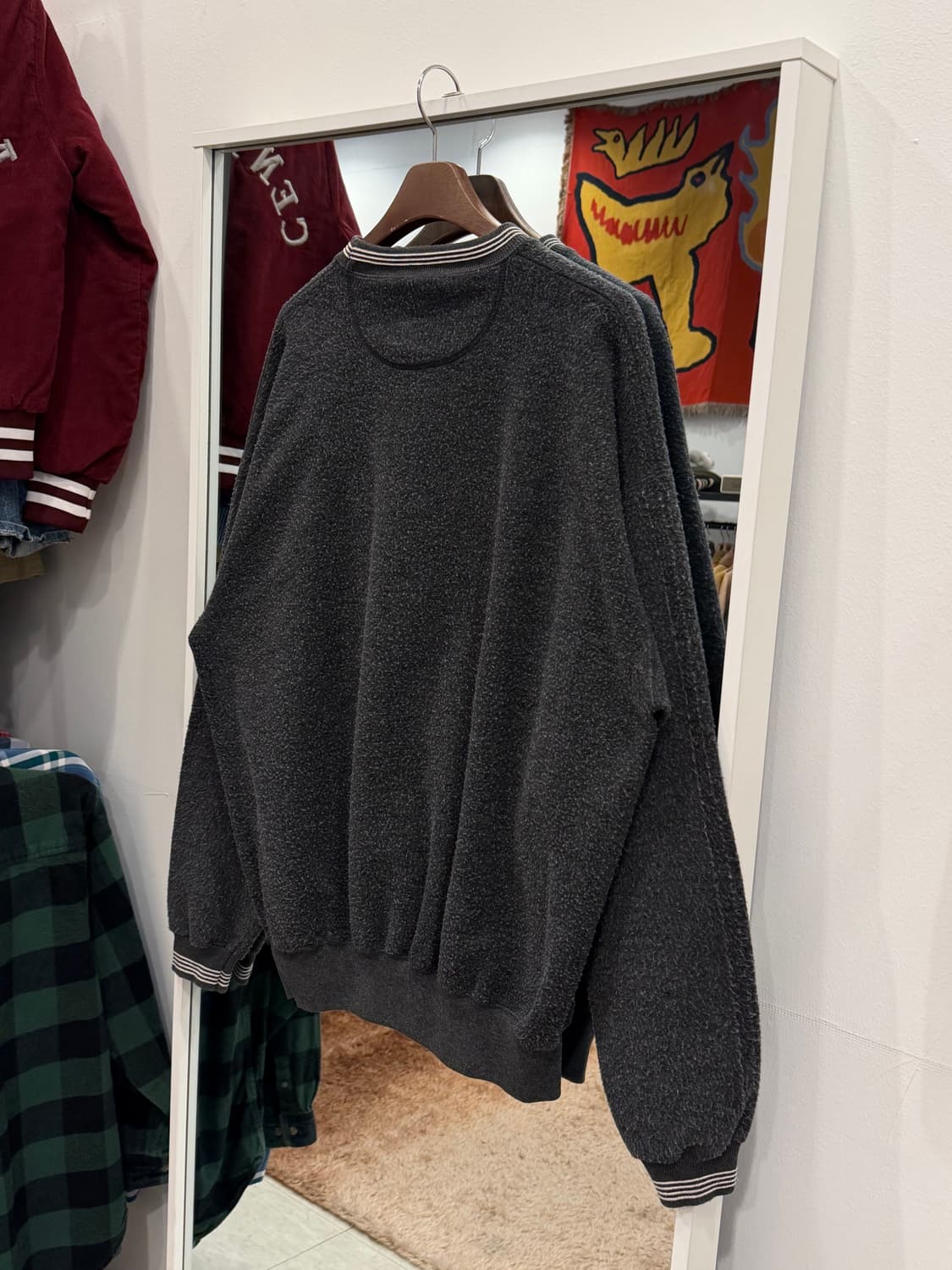 90s Time Out 빈티지 플리스 스웻 셔츠 (made in USA) 상품이미지5