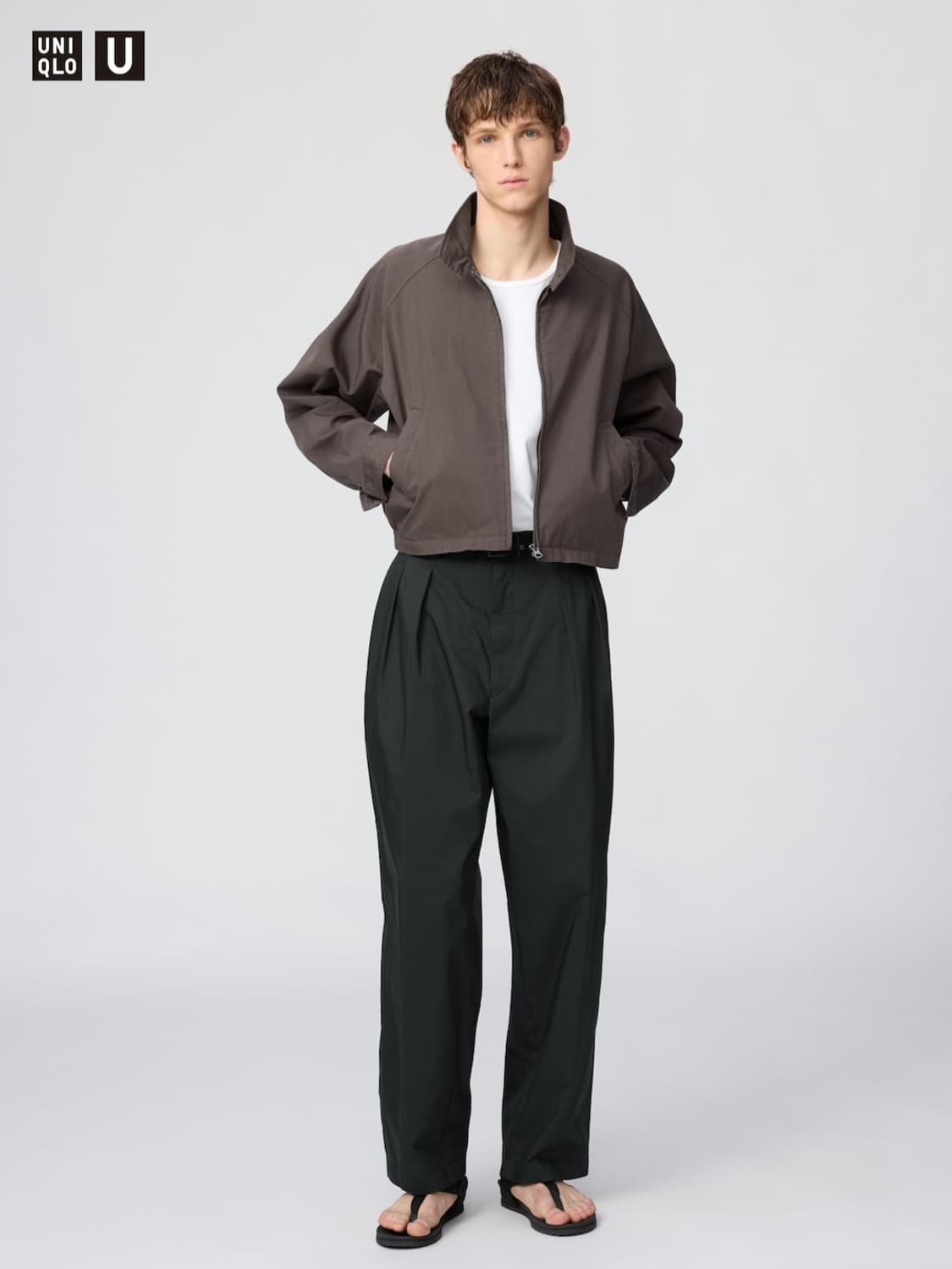 유니클로U/ 코튼블렌드 쇼트블루종/ 3XL 상품이미지7