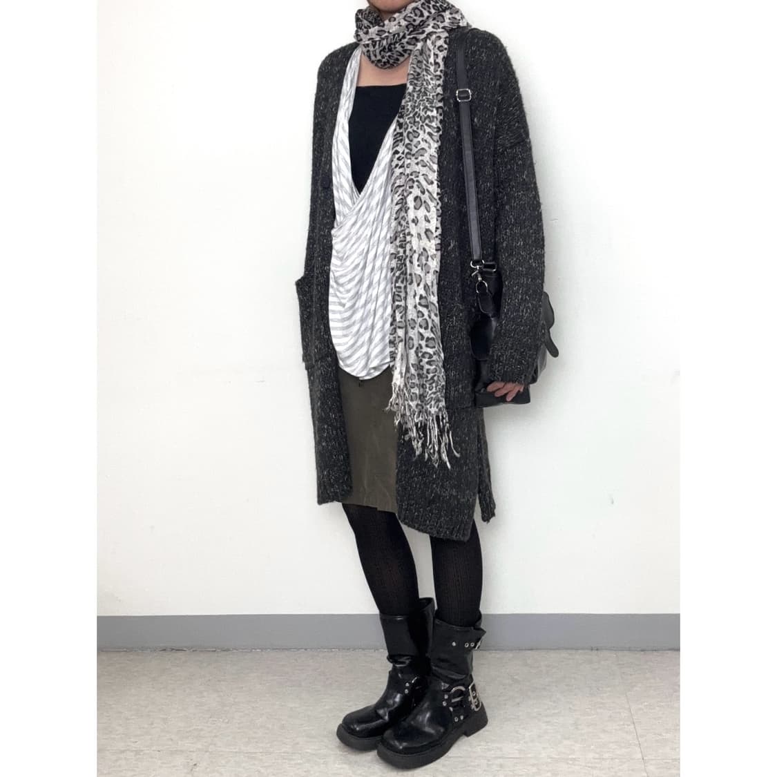 빈티지 레오파드 머플러 락시크 상품이미지6