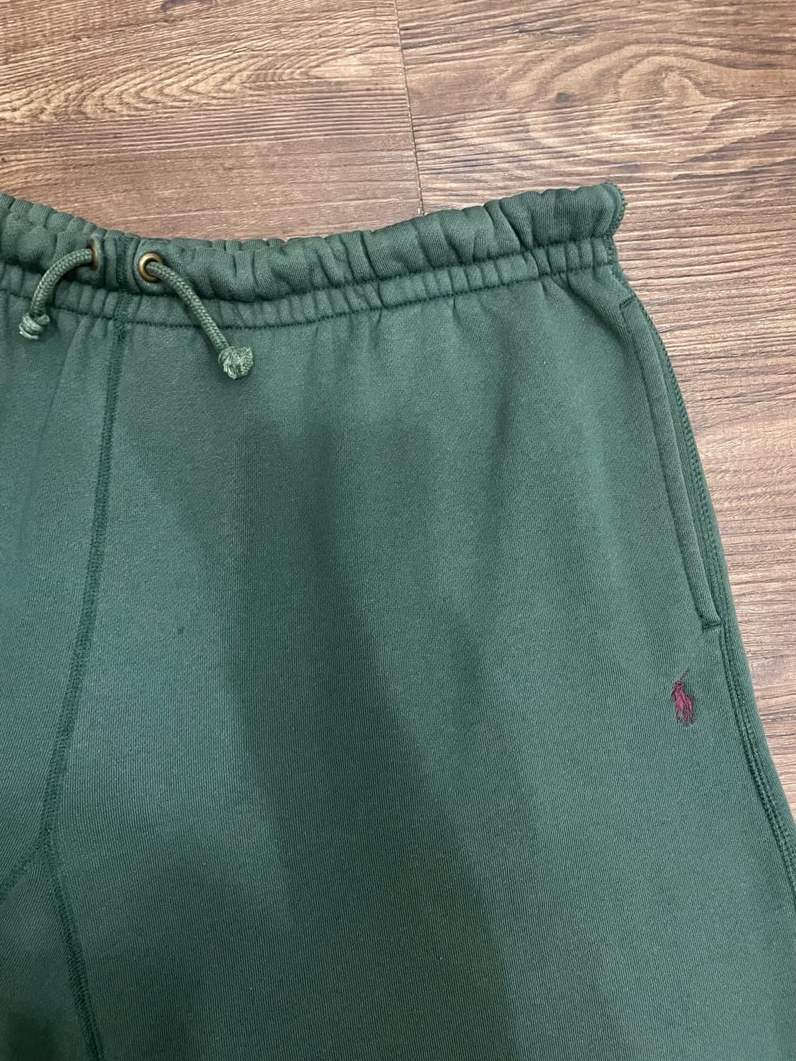 90s USA 폴로 랄프로렌 스웻 조거팬츠 카키 L-XL 상품이미지4