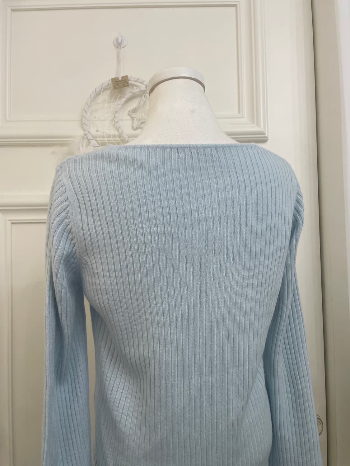 ice-blue basic rib knit top(size-M) 상품이미지4