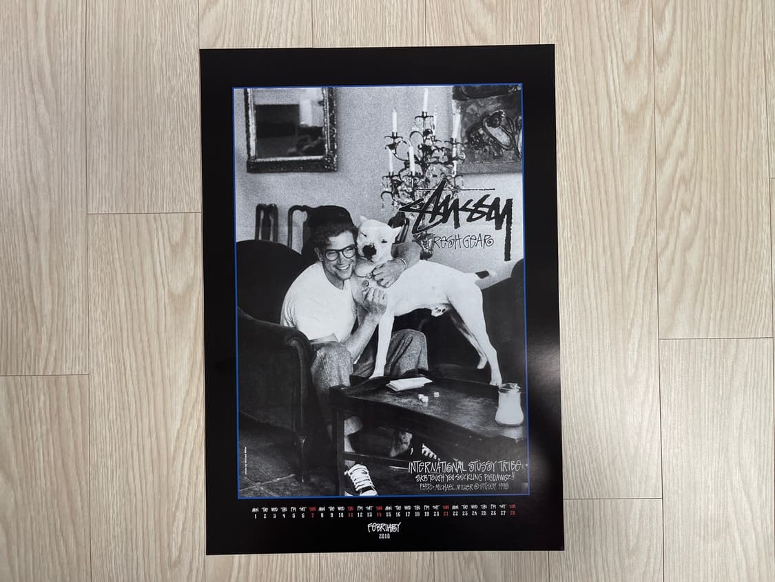 스투시 30주년 한정판 아트 포스터 캘린더 February 상품이미지2