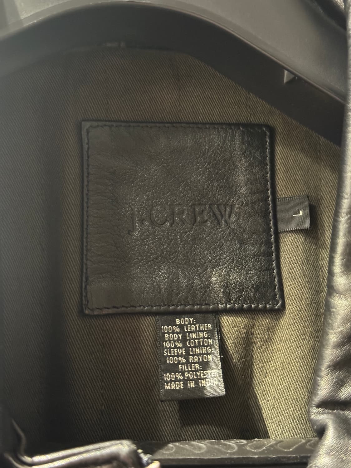 [105] 제이크루 블랙 리얼레더 2WAY ZIP 자켓 상품이미지3