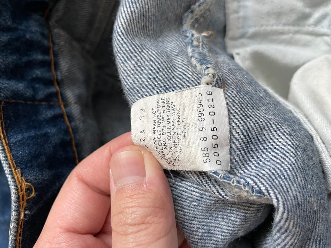 USA 제조 빈티지 리바이스 505 31 사이즈 중청 상품이미지3