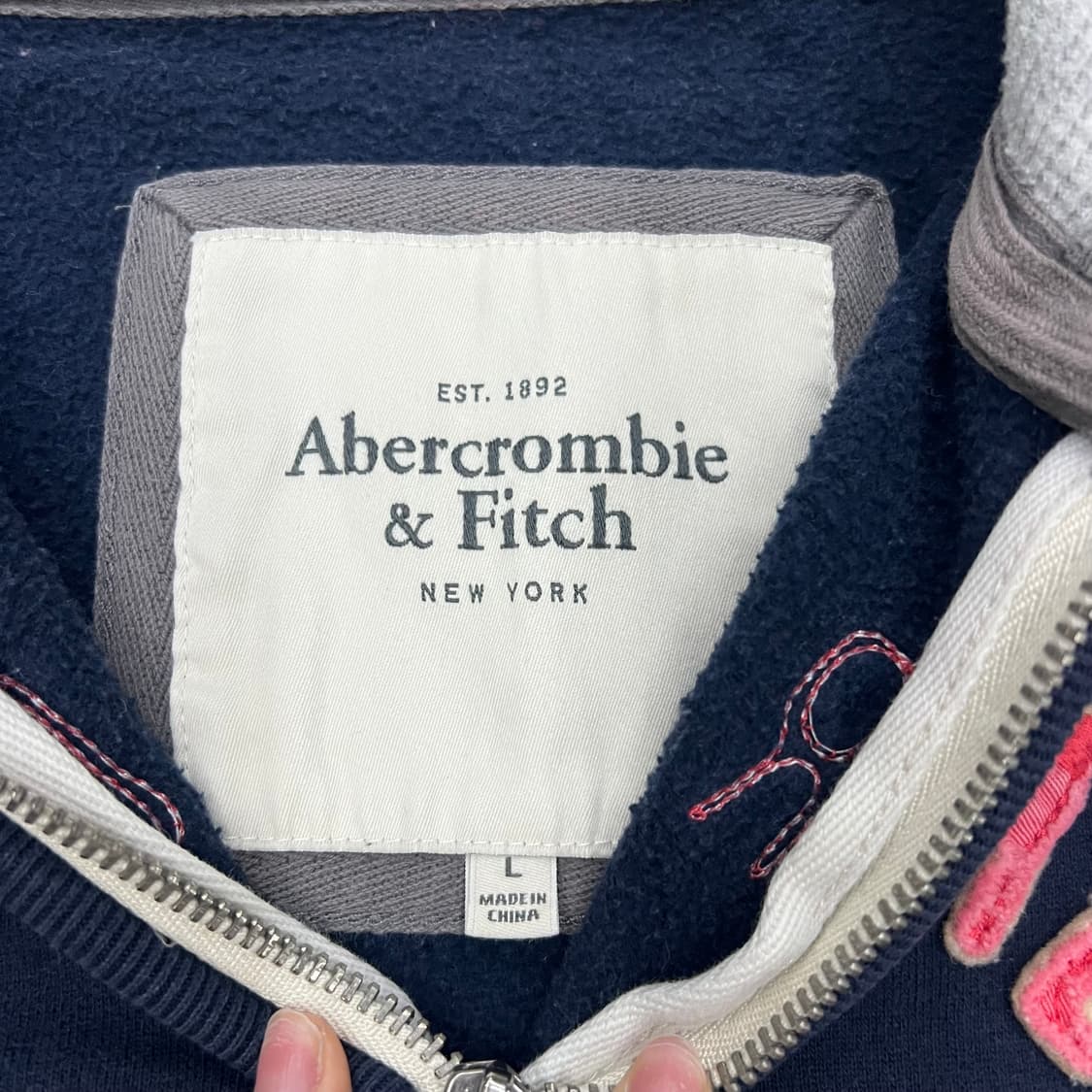 아베크롬비 네이비 후드집업 상품이미지2
