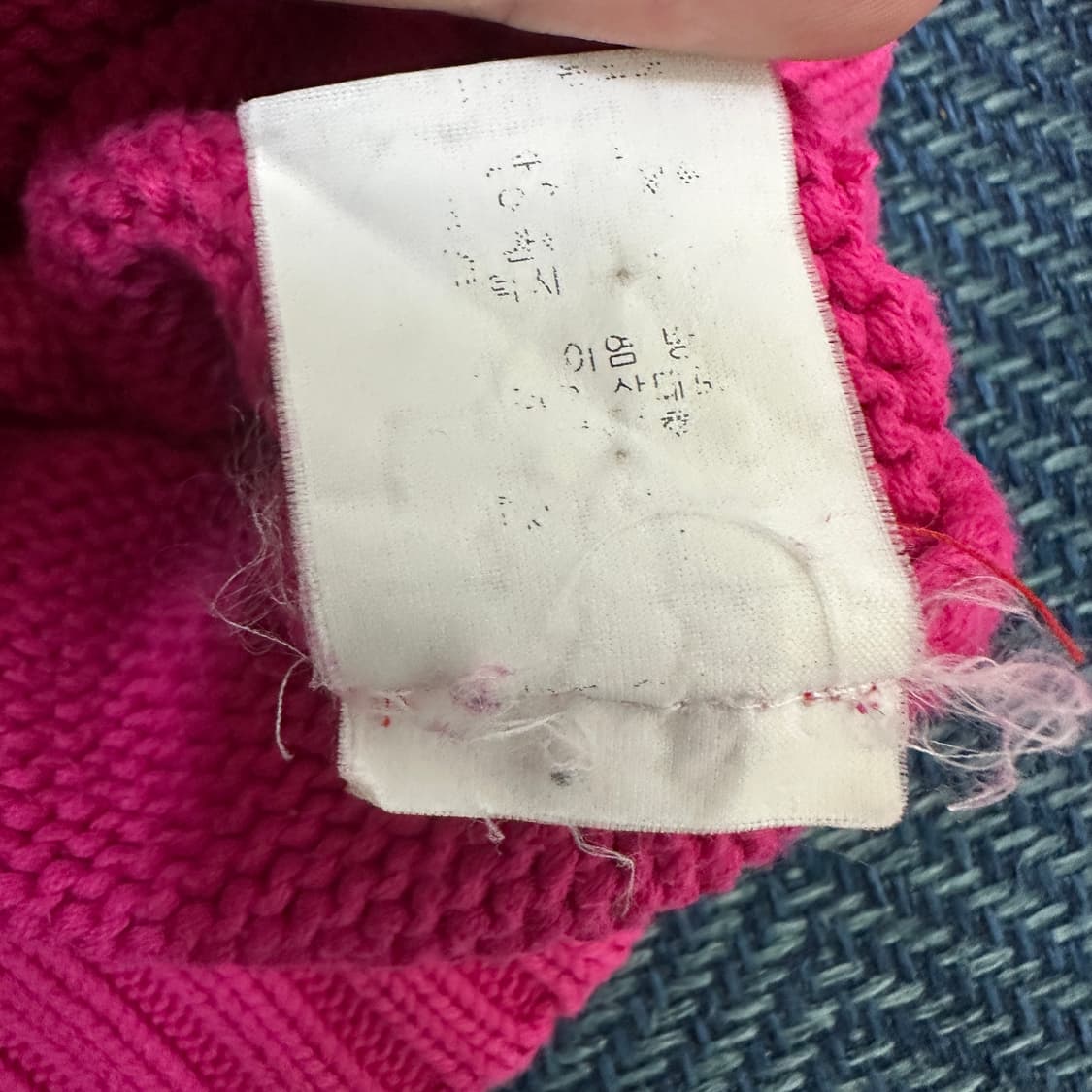 [실측여성XS] 폴로 니트 후드집업 상품이미지5