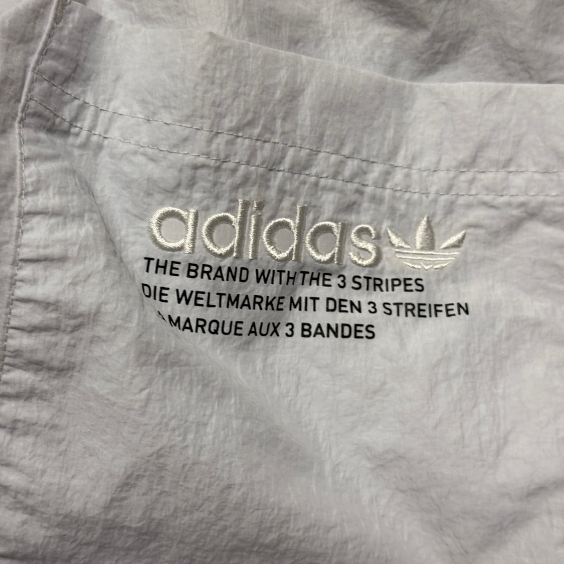 아디다스 화이트 트레포일 비닐 트레이닝 팬츠 L 상품이미지7