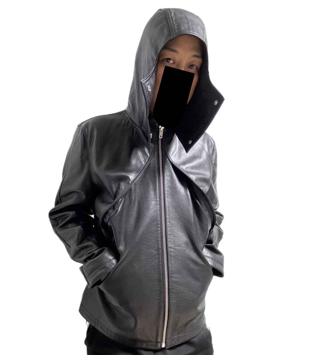 FLANEUR 닌자 스쿠다이버 바라클라바 카우레더자켓 상품이미지3