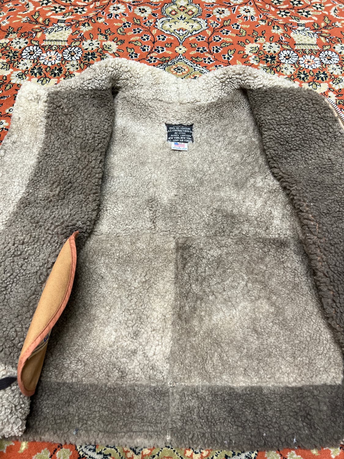 아비렉스 B-3 브라운 무스탕 38(100) 상품이미지10