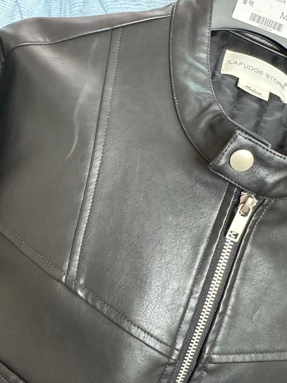 라퍼지스토어 버핑 레더 라이더자켓 상품이미지4