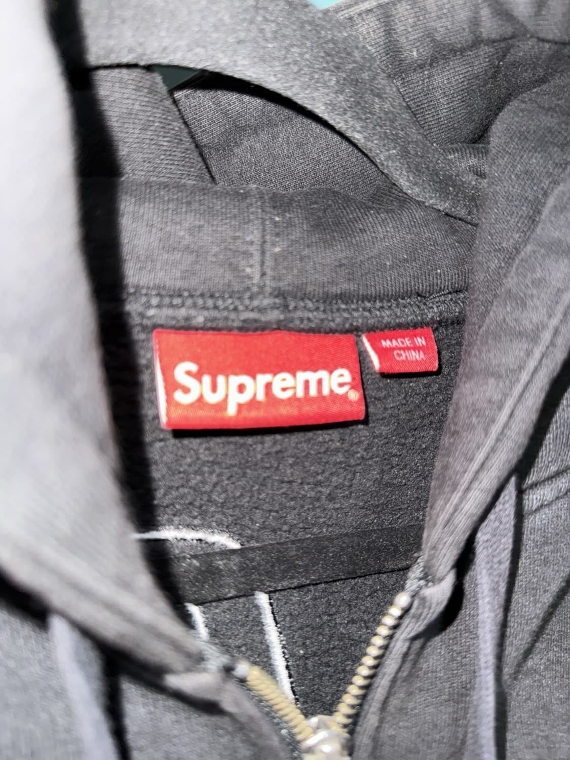 22FW 슈프림 도우보이 후드집업 블랙 상품이미지3