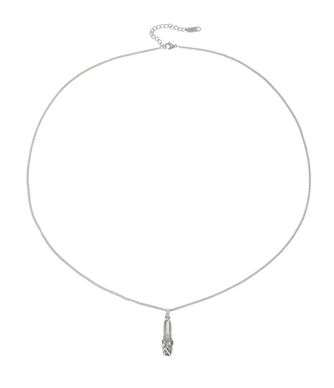 쓰리타임즈 발레리나 목걸이 라이트 실버 상품이미지1