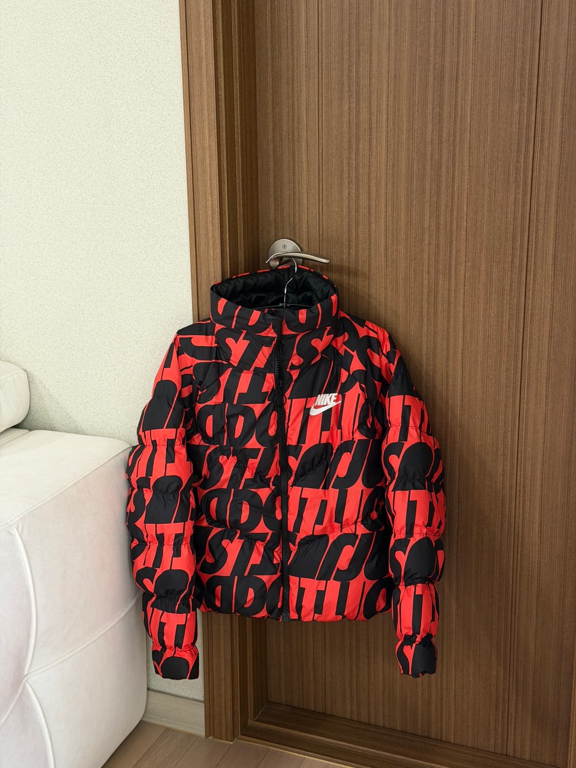 나이키 올드스쿨 로고 패딩 S 상품이미지2