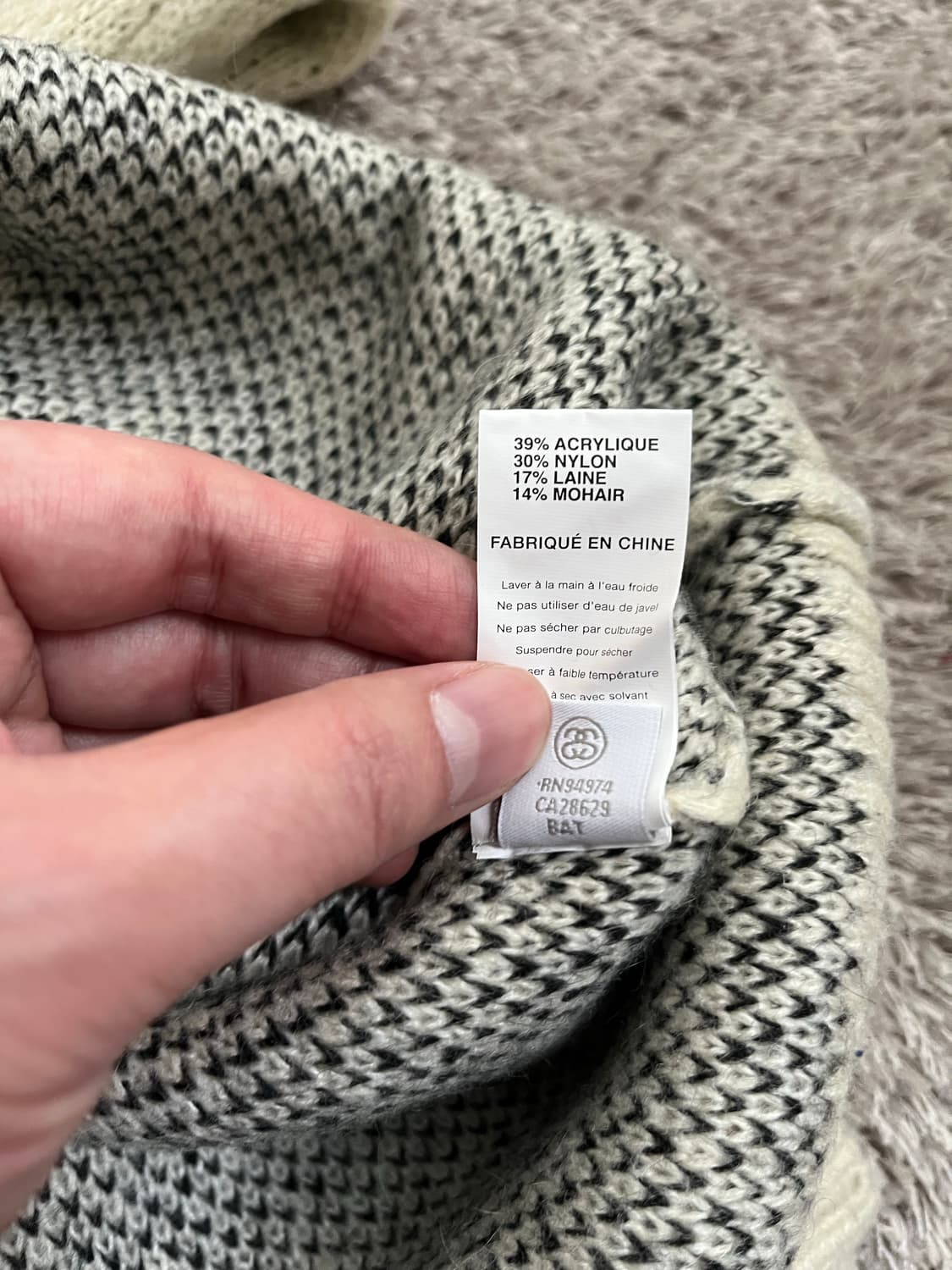 스투시 에잇볼 모헤어 니트 상품이미지4