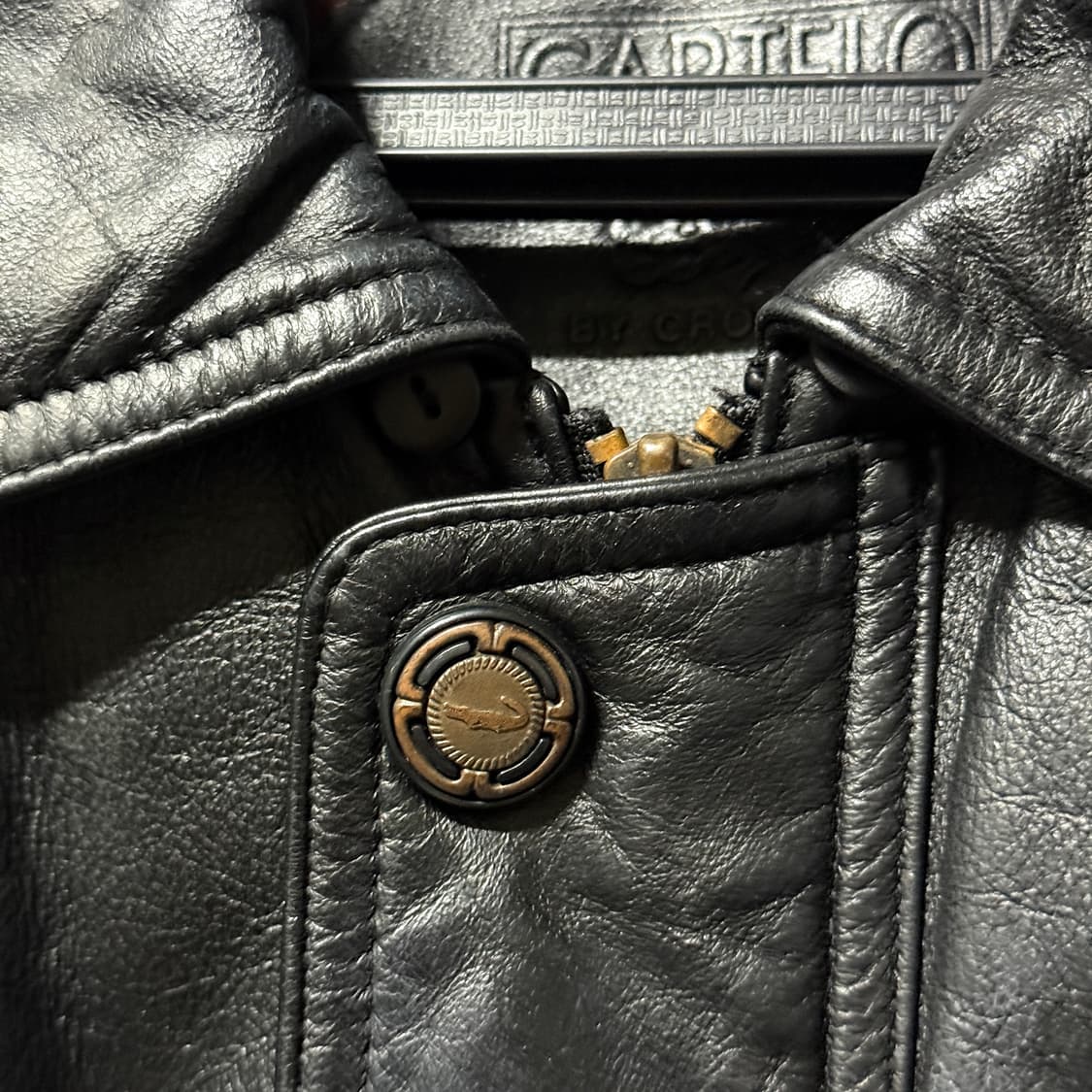 크로커다일 100% 쉽스킨 양가죽 리얼레더 A2 봄버 자켓 상품이미지4