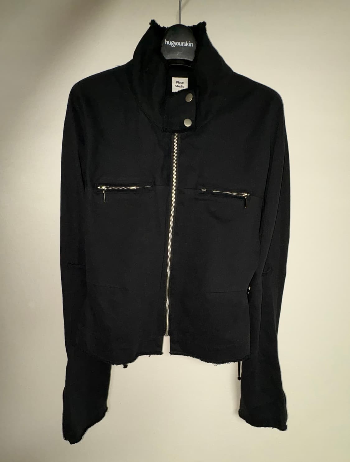 플레이스스튜디오 코튼 집업 자켓 블랙 ⭐️ 상품이미지2