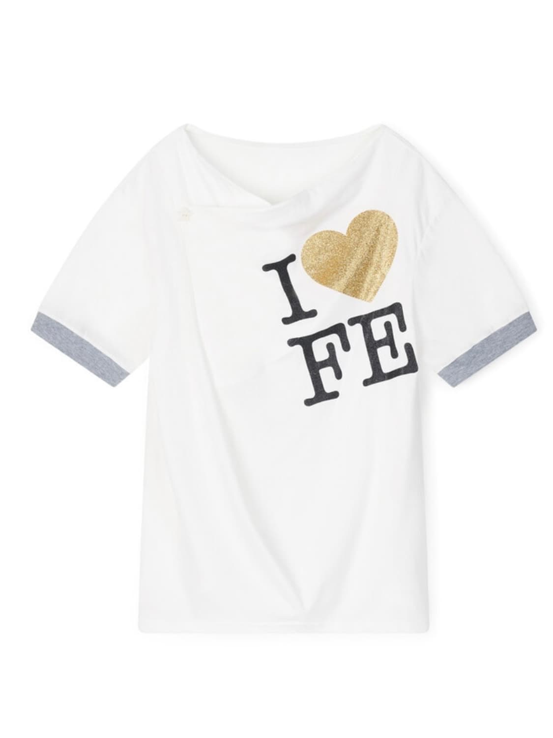 샵페어리 cowl neck button t-shirt (ivory) 상품이미지1