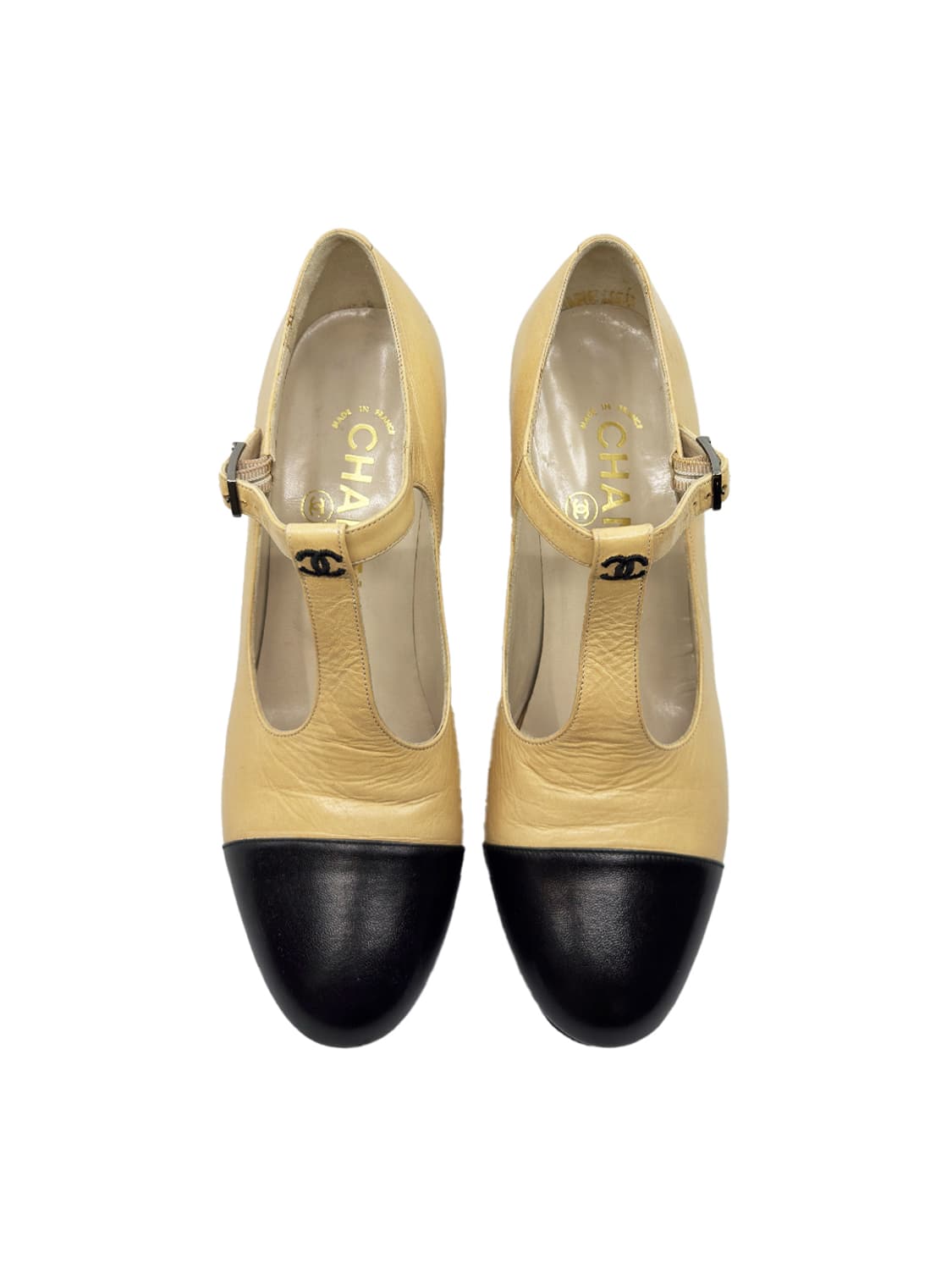 Chanel CC Logo T-Strap Pumps/ 36.5 상품이미지3