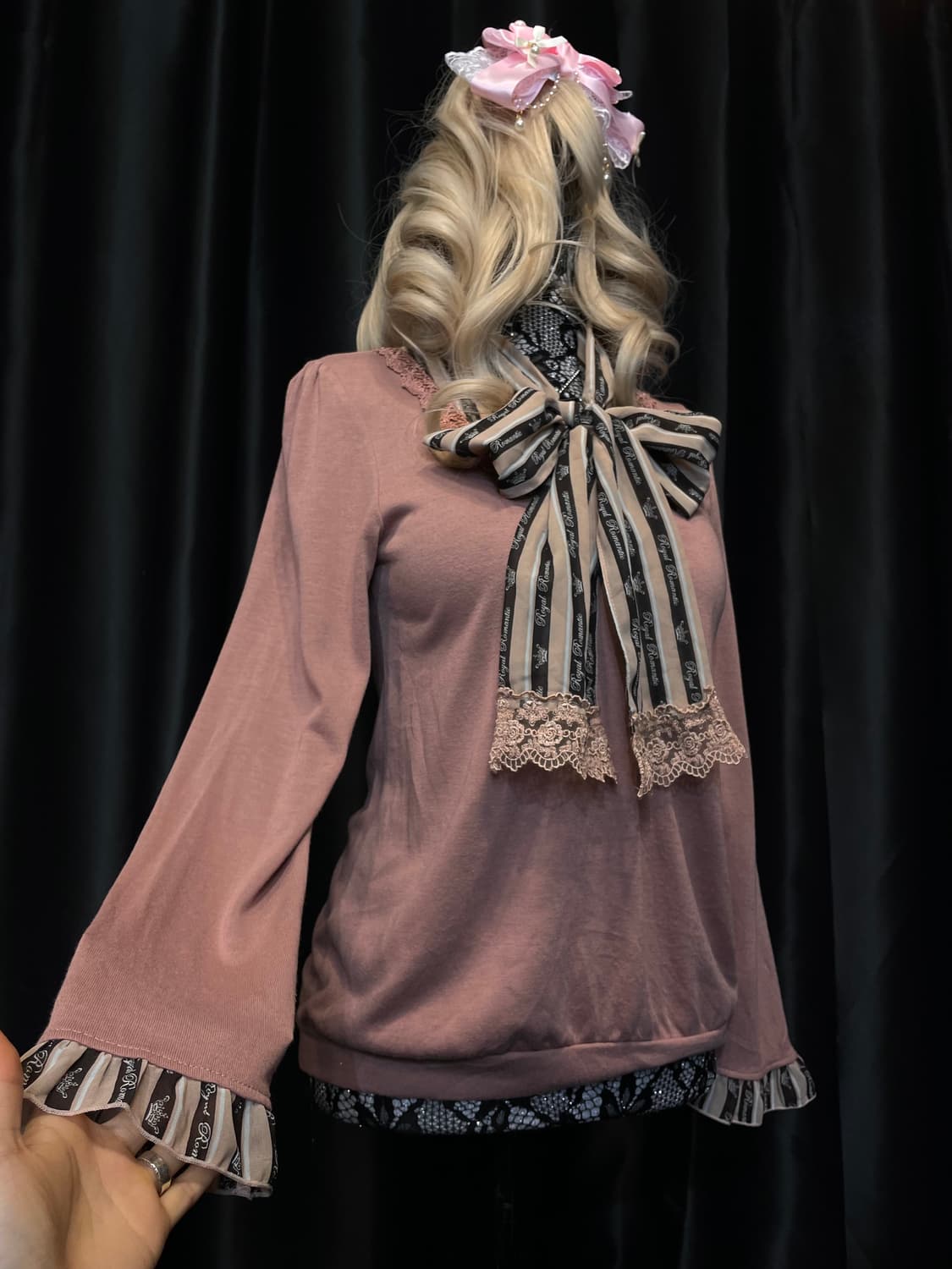 axesfemme 엑시즈팜 히메갸루 리본 블라우스 상품이미지3