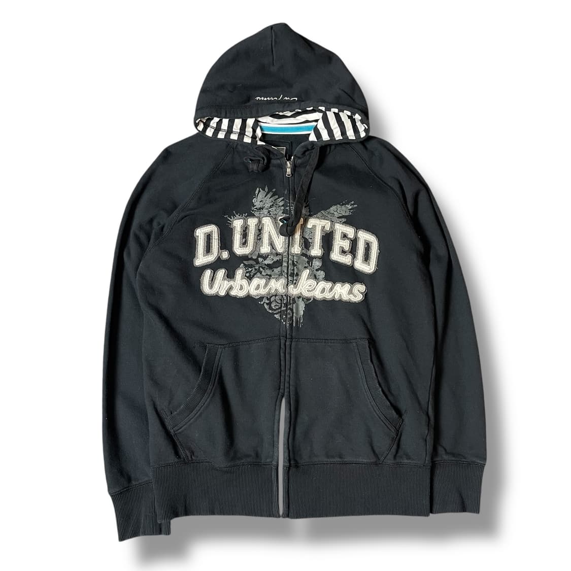 디자인 유나이티드 빈티지 락시크 패치 후드 집업 100 상품이미지1