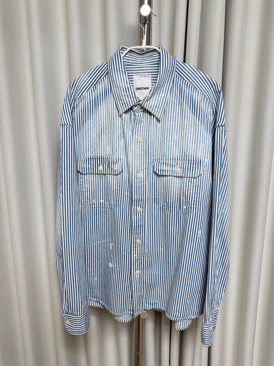 오시타레 oscitare 빈티지 히코리셔츠 1사이즈 상품이미지2